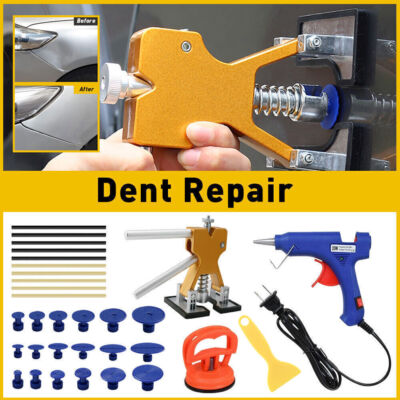 32 PCS Dent Paintless Car Puller Remov Dint Lifter Hail Damage Repair Tool Kit