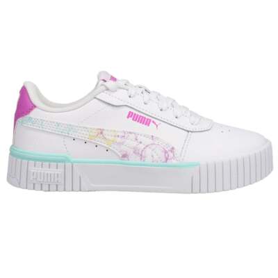 Puma Carina 2.0 Bubble Dye Platform Youth Girls Multi, Белые кроссовки Casual Sh