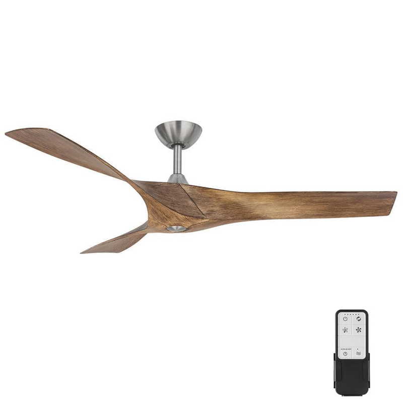 52 inch Indoor/Outdoor Brushed Nickel DC Motor Ceiling Fan with Remote Control