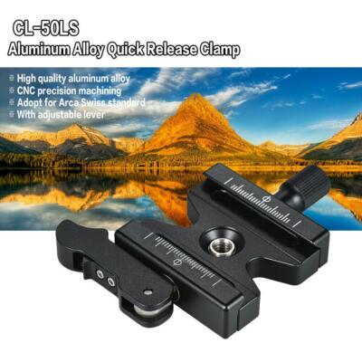 CL-50LS Aluminum Alloy Quick Release Clamp for Arca Swiss Plate Tripod