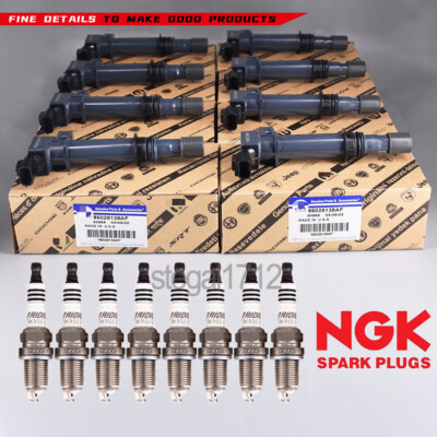 8X OEM UF270 Ignition Coils + Spark Plugs for Dodge Dakota Durango RAM1500 4.7L