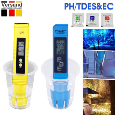 PH / TDS&ES Teststift Aquarium Testwerkzeug Wasserhärte Messgerät Digital Tester