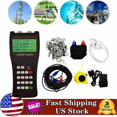 Portable Ultrasonic Liquid Flowmeter Pipeline TDS-100H DN50-700 Flow Meter M2 US