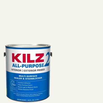 KILZ 2 ALL PURPOSE 1 Gal. White Interior/Exterior Multi-Surface Primer & Sealer