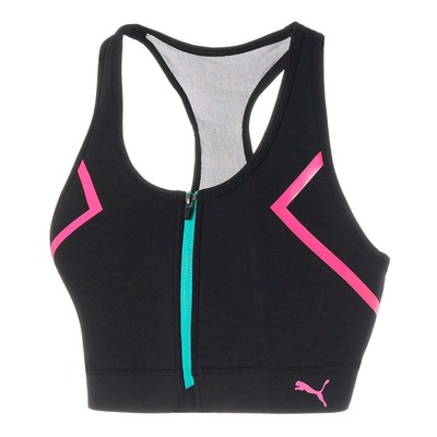 

Женский спортивный бюстгальтер Puma Bfb X FullZip Front Size  Casual 521732-01, Черный