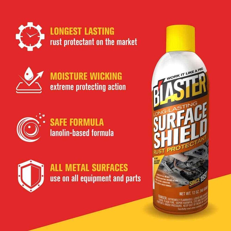 Blaster Surface Shield Corrosion Protection Long Lasting 12 oz spray Pack of 6