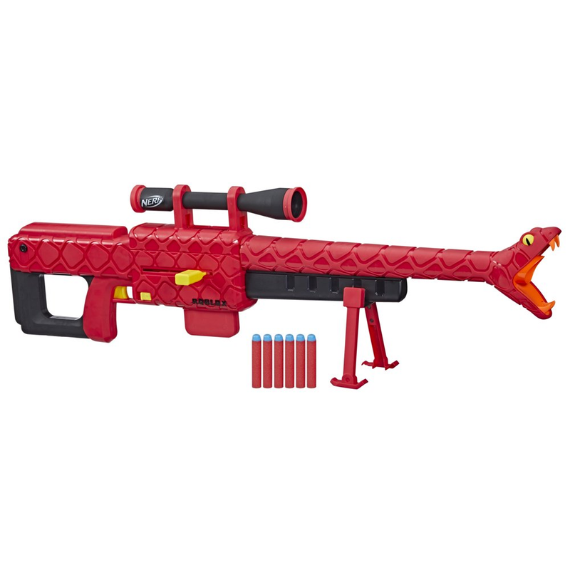 Nerf Roblox Zombie Attack: Viper Strike Sniper Nerf Blaster, 6 Nerf Elite Darts