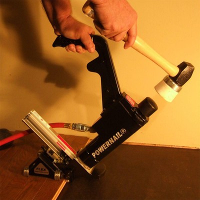 POWERNAIL Flooring Cleat Nailer Flex Power Roller Pneumatic Hardwood 16 Gauge