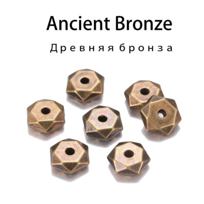 200pcs Rhodium Bulk CCB Plastic Bead Wheel Round Loose Spacer Beads for Jewelry