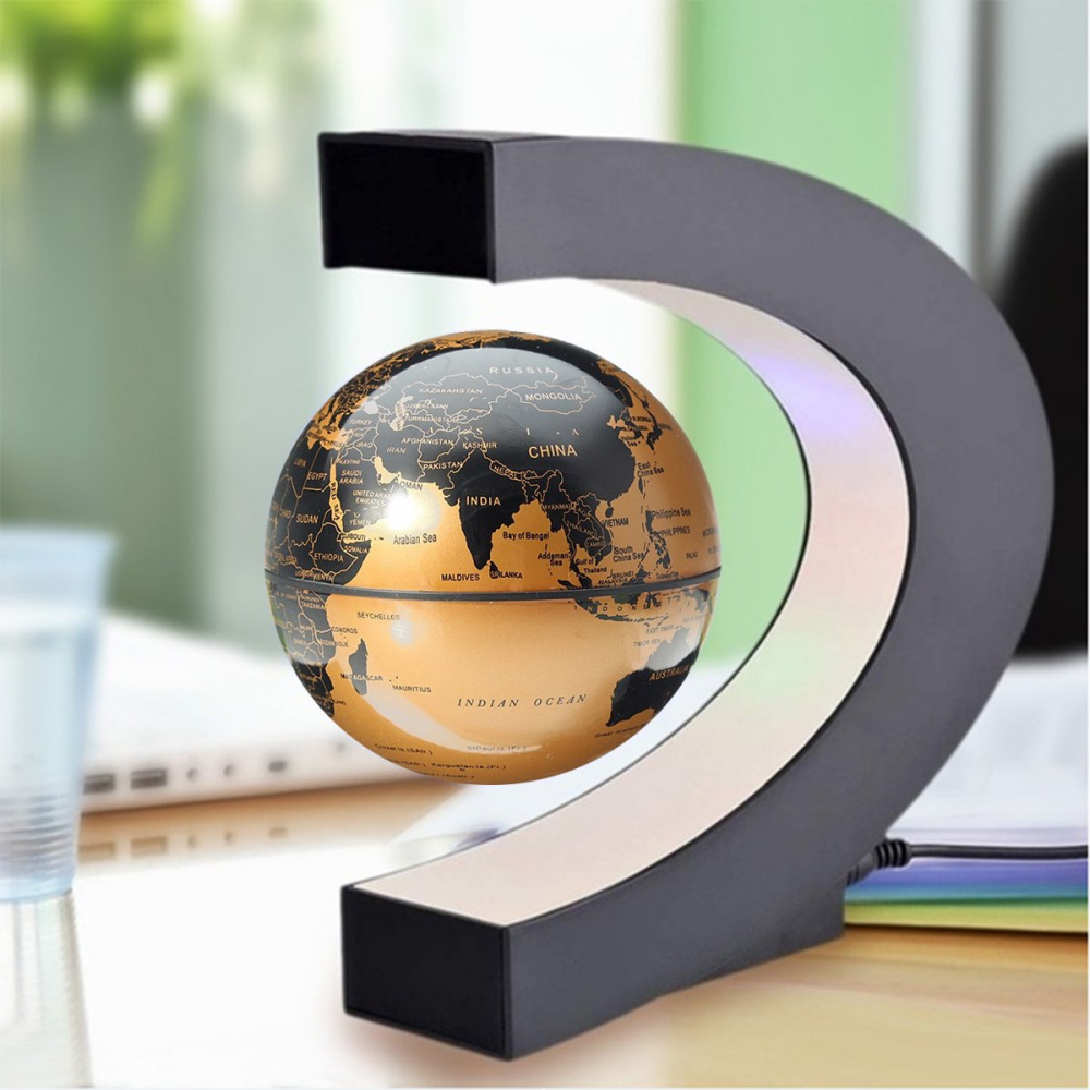 World Map Globe Led Magnetic Levitating Midair Floating Earth