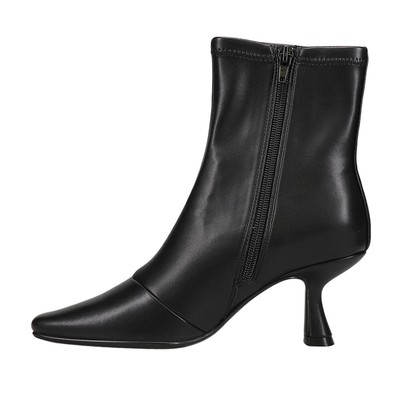 Pre-owned Vaneli Gabris Stretch Square Toe Booties Womens Black Casual Boots 313719-001