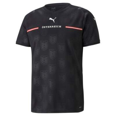

Puma Austria Away Jersey Replica Mens Size  Athletic Casual 759816-02, Черный, Puma Austria Away Jersey Replica