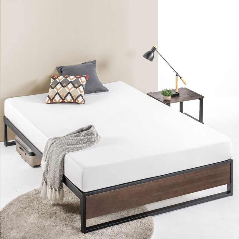PLATFORM BED FRAMES Bamboo Wood and Metal 6/10/14 Inch Twin Full Queen King