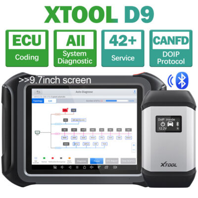 XTOOL D9 Bidirectional Diagnostic Scan Tool Car E.CU Coding 41+ Services Scanner