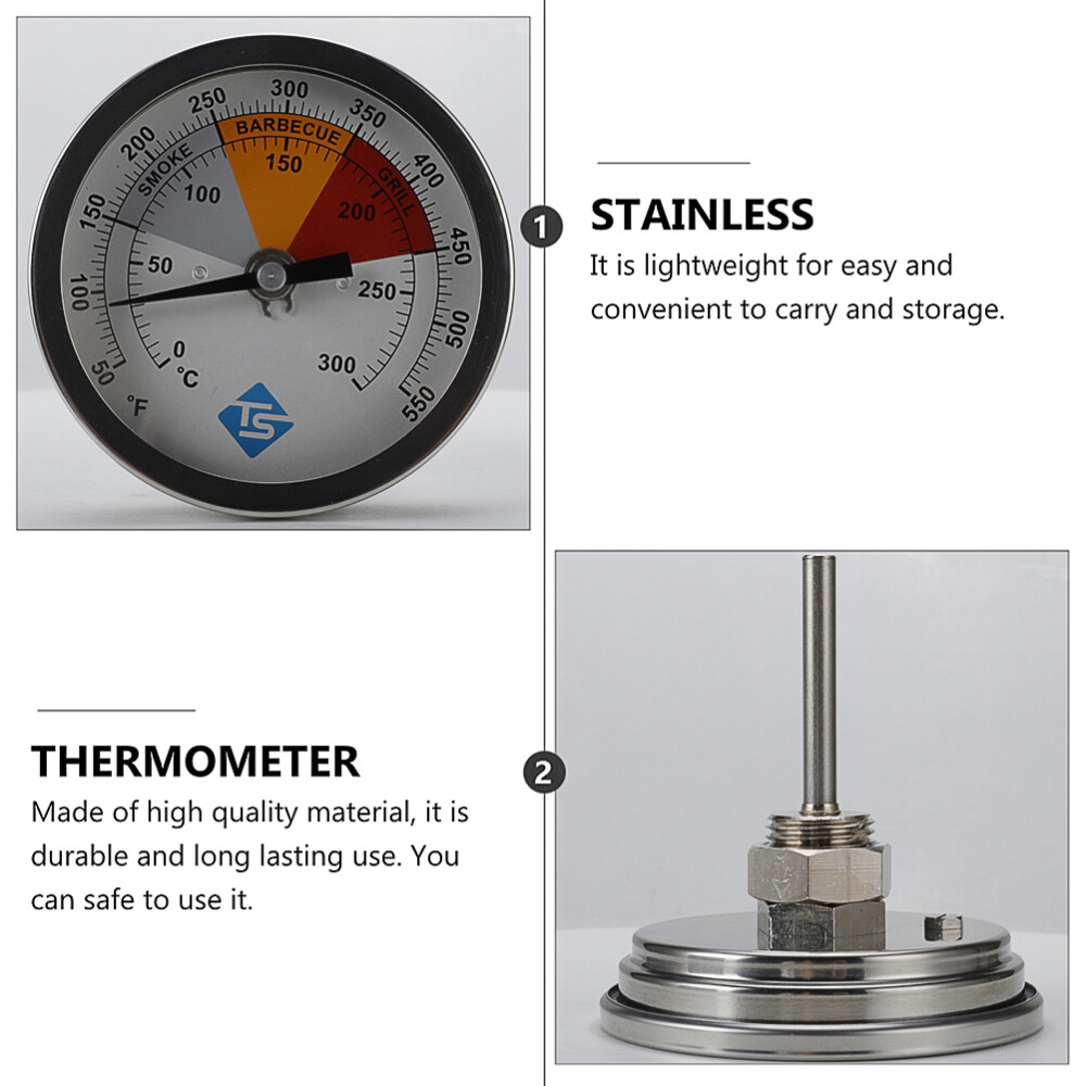 1pc 0-300℃ Bimetal Thermometer Stainless Steel Oven Cooking Dial Thermometer | eBay
