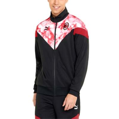 

Puma Acm Iconic Mcs Mesh Track Jacket Мужская черная повседневная спортивная верхняя одежда 76508, Черный, Puma Acm Iconic Mcs Mesh Track Jacket