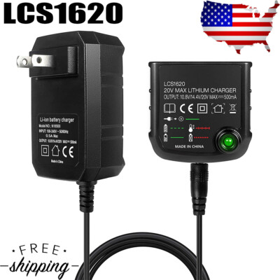 FOR Black & Decker Lithium Ion 20 Volt MAX LBXR20 LB20 Battery Charger LCS1620