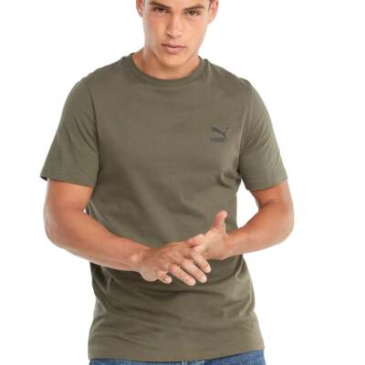 

Puma Classics Graphics Camo Футболка с круглым вырезом Мужские повседневные топы размера  532489-44, Зеленый, Puma Classics Graphics Camo Crew Neck T-Shirt