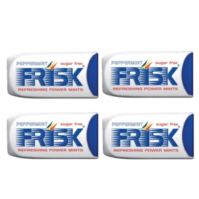 4x Frisk Mints | Mints Peppermint | Frisk Candy | Frisk Sweets | 0,8 Ounce Total