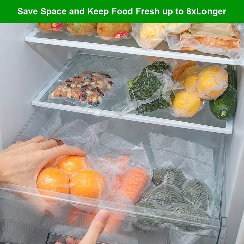 6 Pack 8"x20'(3Rolls) and11"x20'(3Rolls) Food Vacuum Sealer Bags Rolls with BPA