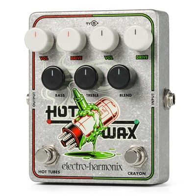 Electro-Harmonix EHX Hot Wax Dual Overdrive Guitar Bass Effects Pedal Stompbox