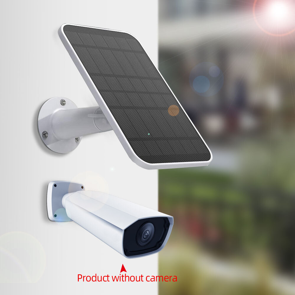 Solar Panel Power Supply Designed for Wireless Outdoor Security IP Camera 3W Cam