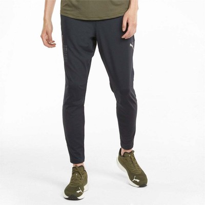 

Puma Run Cooladapt Tapered Athletic Pants Мужские черные повседневные штаны 520849-01, Черный, Puma Run Cooladapt Tapered Athletic Pants