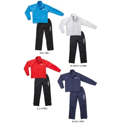 TSMR1592 Titleist Golf Stratch Rain Wear Jacket Pants set M Size Black New