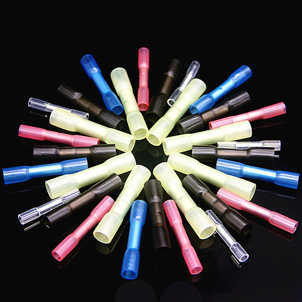 100pcs Heat Shrink Wire Connectors Electrical Crimp Marine Automotive Terminals eBay