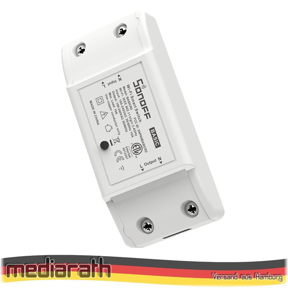 SONOFF BASIC R2 WiFi Smart Switch - Tasmota 15 - Alexa kompatibel - ioBroker