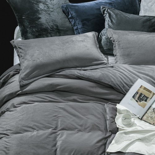 High Grade Velvet 3 Pcs Duvet Cover Set Twin Queen King Size Comforter Cover Set