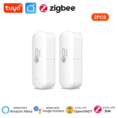 TuyaSmart WiFi Zigbee Temperature Humidity Sensor Indoor Thermometer Monitor Lot