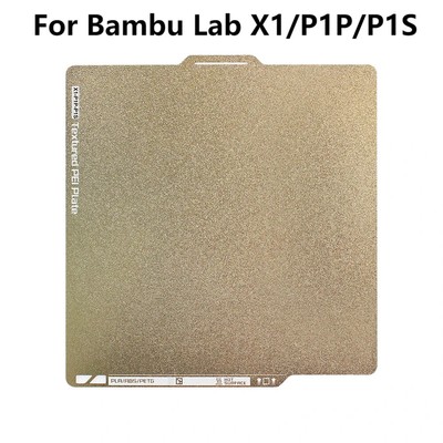 Texture Double Sided PEI Spring Steel Sheet for Bamboo Lab 3DPrinter Accessories