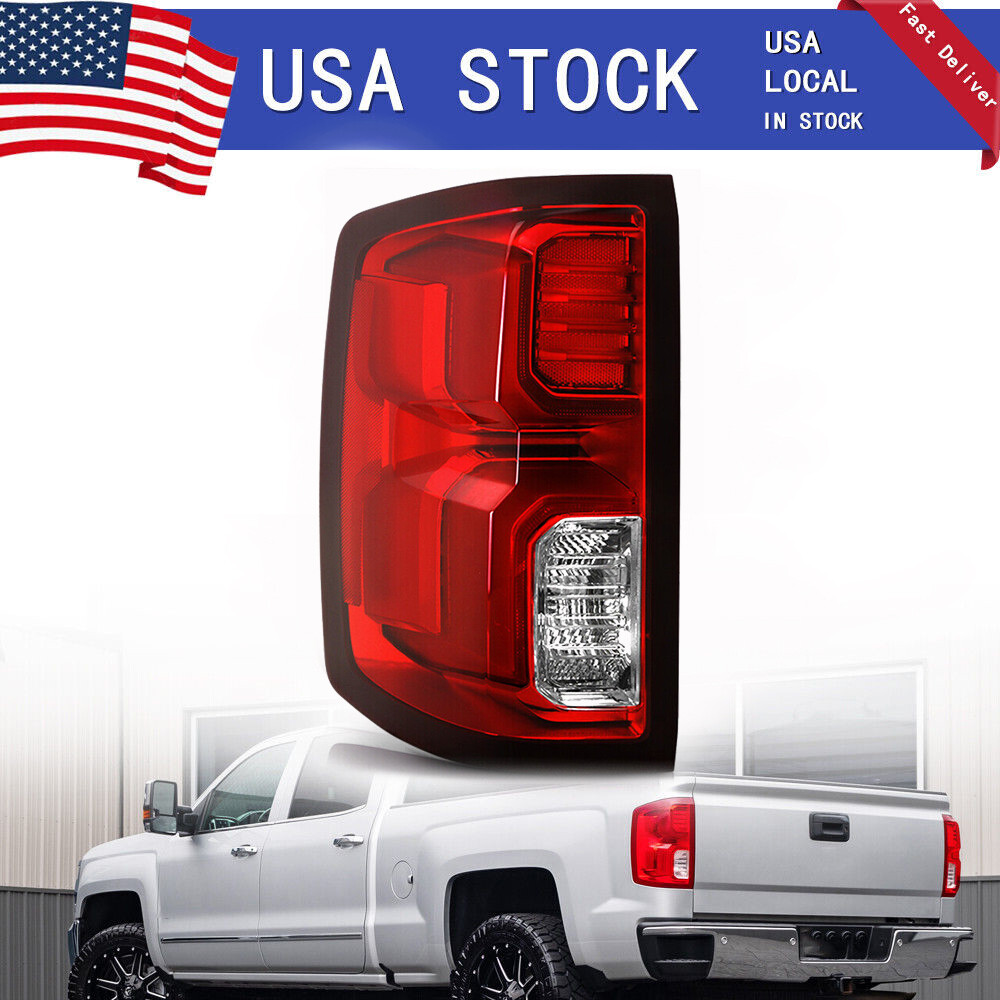 Left LED Tail Light For 2016-2018 Chevrolet Silverado 1500 Rear Brake Stop Lamp