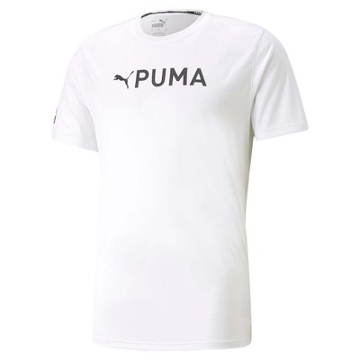 

Puma Fit Logo Cf Graphic Crew Neck Футболка с коротким рукавом Мужские повседневные топы размера, Белый, Puma Fit Logo Cf Graphic Crew Neck Short Sleeve T-Shirt