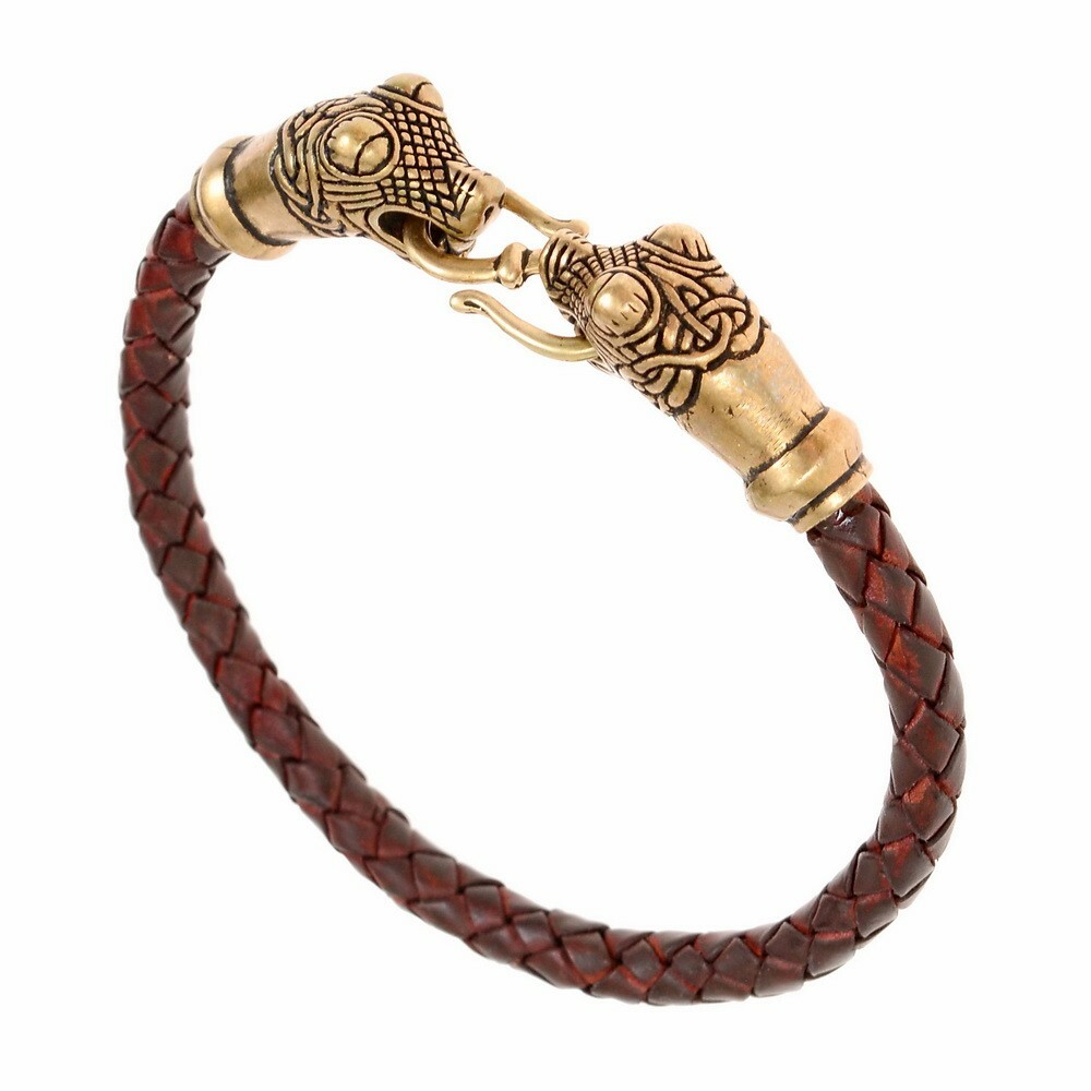 Wikinger-Lederarmband Oseberg, Armband, Wikinger, Armschmuck, Schmuck