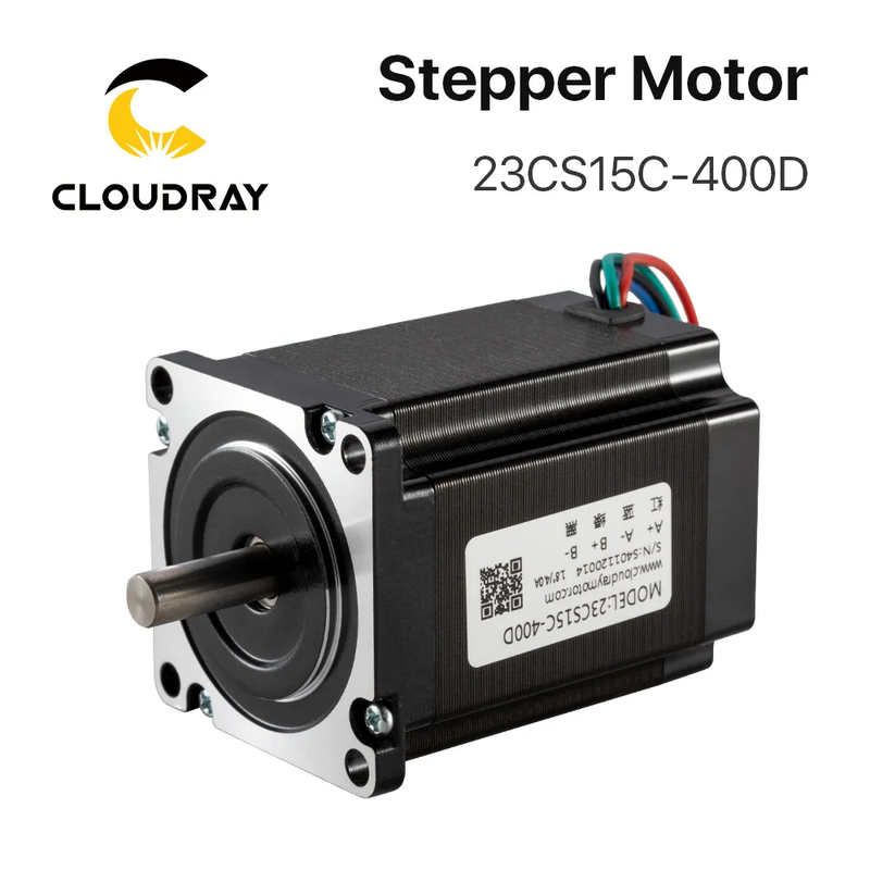 Nema23 Stepper Motor 2 Shaft 76mm 0.15N.m 4.0A 2 Phase Stepper Motor 4-lead Cabl
