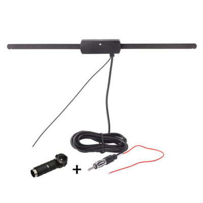 FM Aerial 12V DC Active Amplified Antenna 6ft for Cars FM Radio Trucks Universal