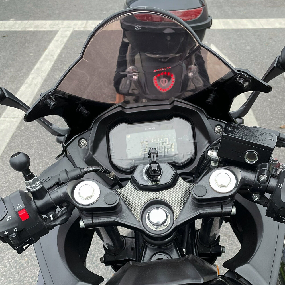 For 2017-2024 GSXR1000 Double Bubble Windscreen , Motorcycle Windshield , Smoked