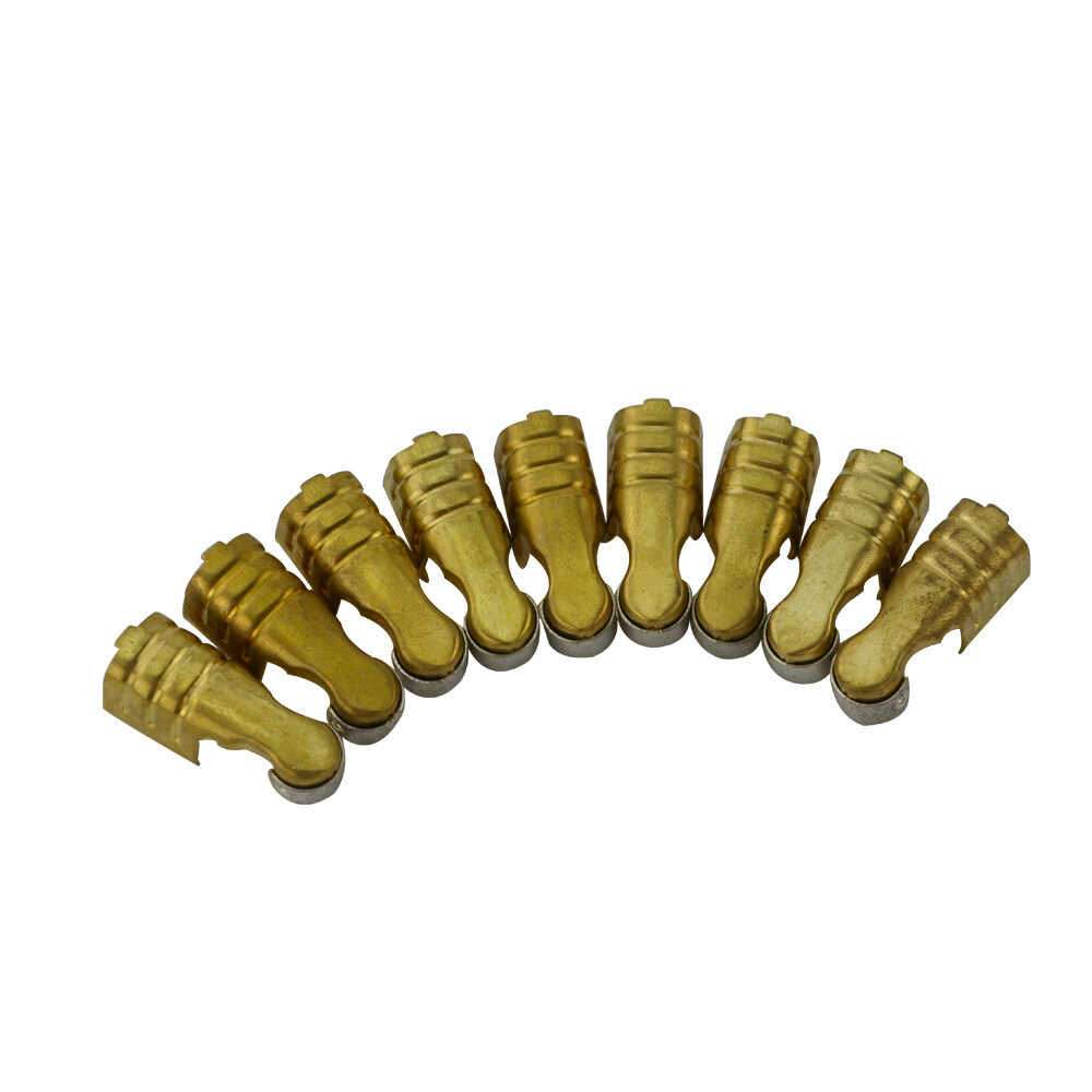 9PC HEI Distributor End Spark Plug Wire Rubber Boots Stainless Steel