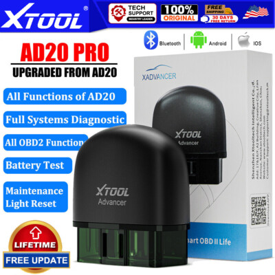 XTOOL AD20 PRO Car OBD2 Scanner All System Diagnostic Tool Bluetooth Code Reader
