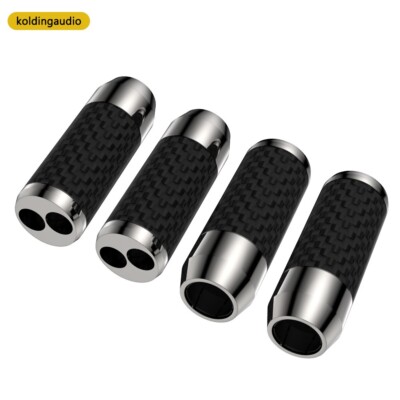 4 Carbon Fiber Pants Boot Y Splitter Speaker Audio Cable Wire pant 11mm to 7mm*2