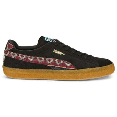 

Puma Suede Crepe Pattern Lace Up Mens Black Sneakers Повседневная обувь 38666902, Черный, Puma Suede Crepe Pattern Lace Up