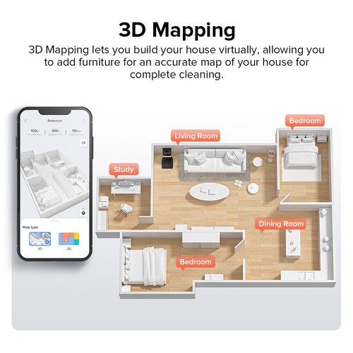 Roborock Q8 Max+ Self-Emptying Robot Vacuum Clean & Mop - Certified Refurbished