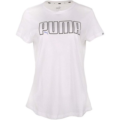 

Женские белые повседневные топы Puma Iconic с круглым вырезом и короткими рукавами 67141302, Белый