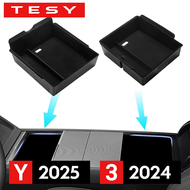 for Tesla Model Y Juniper 2025 Launch Model 3 Highland 2024 Console Armrest Stor