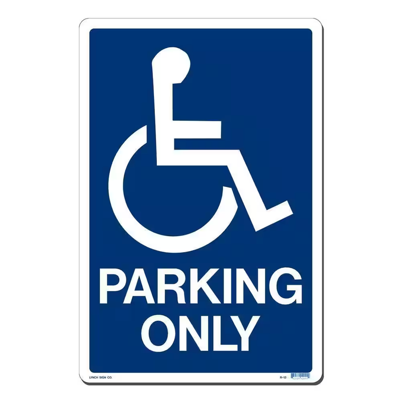 Parking Sign No Parking Warning Plastic Outdoor Indoor High Visibility Durable