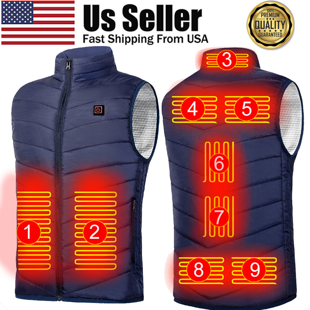 With Battery Electric Usb Men Women Heating Thermal Coat