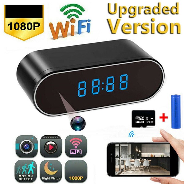 HD 1080P Spy Camera WiFi Hidden Wireless Night Vision Security Nanny Cam Alarm - Image 26