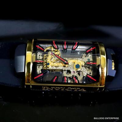 Pre-owned Invicta Vintage Mechanical Skeletonized Ghost Bridge Capsule 29mm Watch